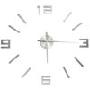 vidaXL 3D-Wanduhr Modernes Design Silbern 100 cm XXL
