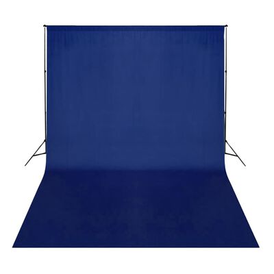 vidaXL Hintergrund Baumwolle Blau 500x300 cm Chroma-Key