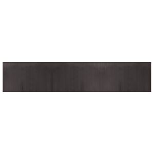 vidaXL Teppich Rechteckig Dunkelbraun 60x300 cm Bambus