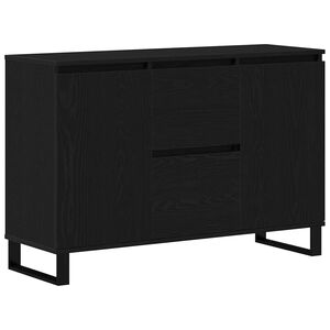 vidaXL Sideboard Schwarz Eichen-Optik 101,5 x 35 x 70 cm Holzwerkstoff