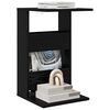 vidaXL Beistelltisch Schwarz Eichen-Optik 40 x 35 x 60,5 cm