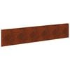 vidaXL Raseneinfassung 10 pcs 100 x 22 cm Stahl Rostig