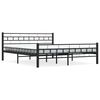 vidaXL Bettgestell Schwarz Stahl 160&times;200 cm