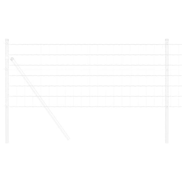 vidaXL Eurozaun Silber 0,6 x 10 m Feuerverzinktes Eisen