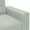 vidaXL 3-Sitzer-Sofa Hellgrau 220x78x80 cm Samt