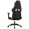 vidaXL Gaming-Stuhl mit Massagefunktion Schwarz und Orange Kunstleder