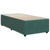 vidaXL Boxspringbett mit Matratze Dunkelgrün 100x200 cm Samt