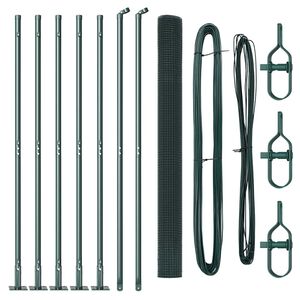 vidaXL Zaunpfosten Gr&uuml;n