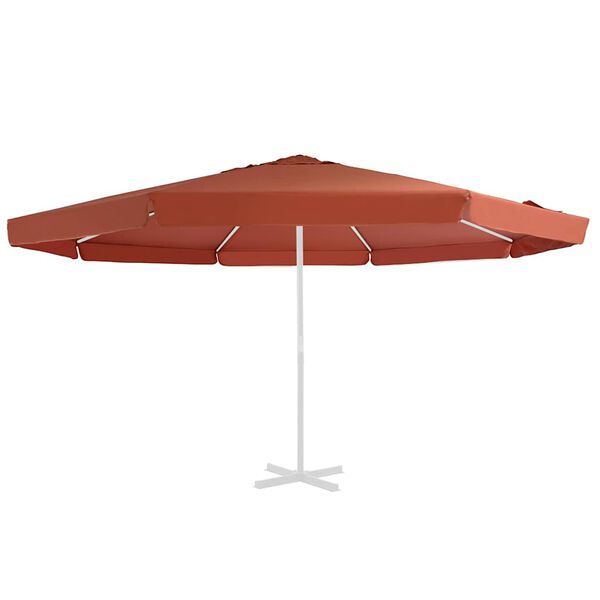 vidaXL Ersatzbezug f&uuml;r Sonnenschirm Terracotta-Rot 500 cm