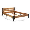 vidaXL Massivholzbett Akazie Gebürstet 120x200 cm