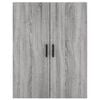 vidaXL Wandschrank Grau Sonoma 69,5x34x90 cm