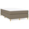 vidaXL Boxspringbett mit Matratze Taupe 120x190 cm Stoff