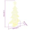 vidaXL Weihnachtsbaum mit 160 LEDs Warmwei&szlig; 150 cm Acryl