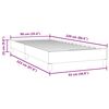 vidaXL Boxspringbett ohne Matratze Dunkelblau 90x220 cm Samt