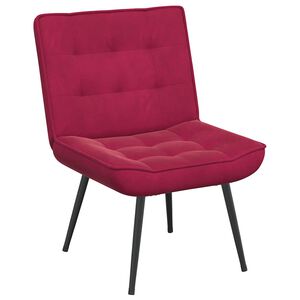 vidaXL Relaxsessel Weinrot 64x74x84 cm Samt