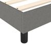 vidaXL Boxspringbett mit Matratze Dunkelgrau 90x190 cm Stoff