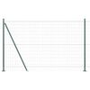 vidaXL Euro-Zaun mit Betonsockel 10 x 1,5 m PVC-beschichteter Stahl