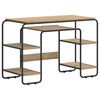 vidaXL Schreibtisch mit Stauraum Artisan-Eiche 113,5 x 52 x 75,5 cm