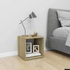 vidaXL TV-Schrank Wei&szlig; und Sonoma-Eiche 37x35x37 cm Holzwerkstoff