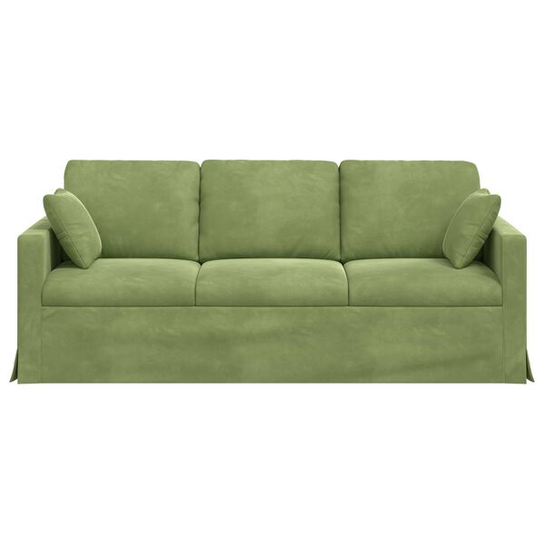 vidaXL Sofa Hellgr&uuml;n Gesamtabmessungen: 198 x 78 x 80 cm (B x T x H)