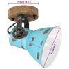 vidaXL Wandleuchte 25 W Blau 11,5x11,5x25 cm E27