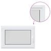 vidaXL Kellerfenster RISOR 95 x 50 cm PVC und klares Flachglas