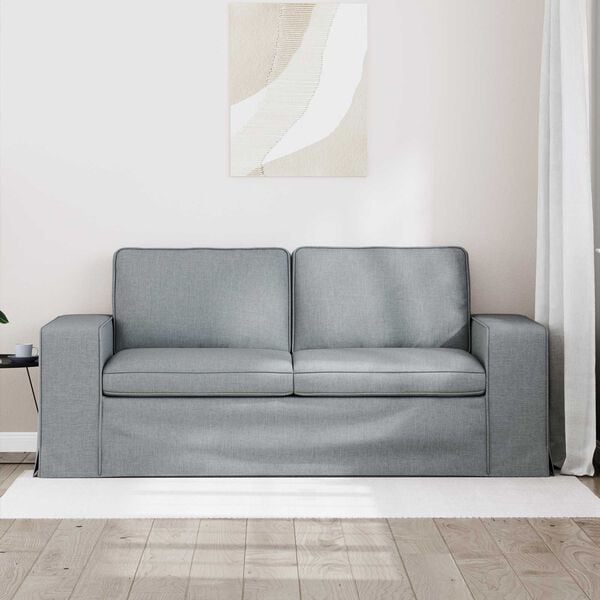 vidaXL Sofa Hellgrau Gesamtabmessungen: 182 x 80 x 82 cm (B x T x H)