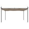 vidaXL Pergola mit Schiebedach Taupe 395x292x230 cm