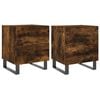 vidaXL Nachttische 2 Stk. R&auml;uchereiche 40x35x47,5 cm Holzwerkstoff