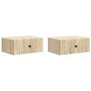 vidaXL Wandmontierter Nachttisch 2 Stk. Sonoma-Eiche 49 x 34,5 x 20 cm