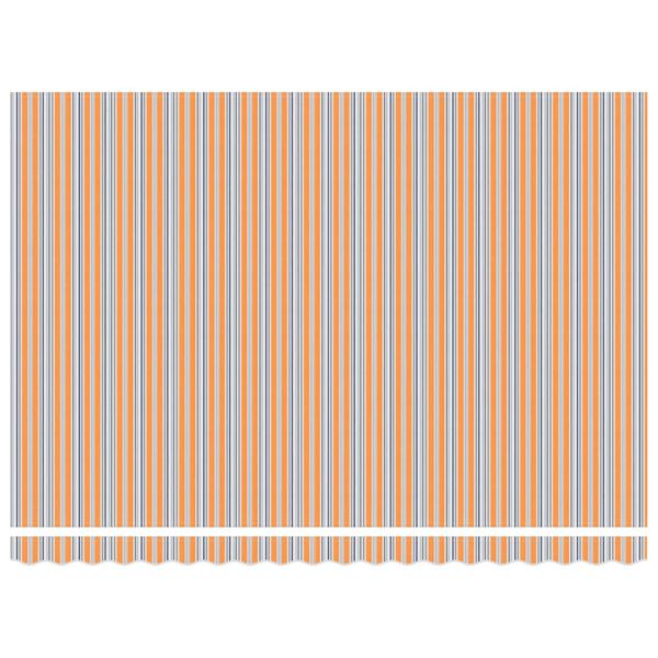 vidaXL Einziehbare Markise Blau und Orange 450 x 300 cm