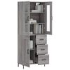 vidaXL Highboard Grau Sonoma 69,5x34x180 cm Holzwerkstoff