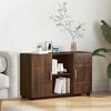 vidaXL Sideboard mit Regal Braun Eichen-Optik 88,5 x 30,5 x 55,5 cm