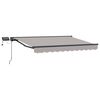 vidaXL Manueller Markisenrahmen mit LEDs 3,5 x 2,5 m