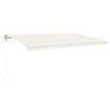 vidaXL Markise Automatisch Einziehbar 500x300 cm Creme
