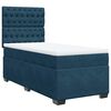 vidaXL Boxspringbett mit Matratze Blau 80x200 cm Samt