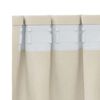 vidaXL Verdunkelungsvorh&auml;nge 2 pcs Creme 140 x 225 cm Samt
