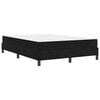 vidaXL Boxspringbett mit Matratze Schwarz 140 x 190 cm Stoff