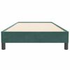 vidaXL Boxspringbett ohne Matratze Dunkelgrün 90x220 cm Samt