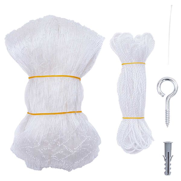 vidaXL Katzennetz Transparent 3x2 m Nylon