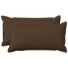 vidaXL Kissenbezug 2 pcs HOUTEN Braun 40 x 70 cm Kunstleinen
