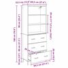 vidaXL Highboard Artisan-Eiche 69,5 x 34 x 180 cm Holzwerkstoff