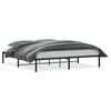 vidaXL Bettgestell Metall Schwarz 183x213 cm