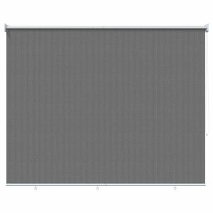 vidaXL Au&szlig;enrollo 90% UV-Block Hellgrau 120 x 140 cm HDPE
