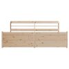 vidaXL Bettgestell mit Kopfteil ohne Matratze 200x200 cm