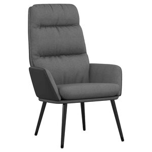 vidaXL Relaxsessel Hellgrau Stoff