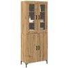 vidaXL Highboard 2 pcs Artisan-Eiche 69,5 x 34 x 180 cm Holzwerkstoff