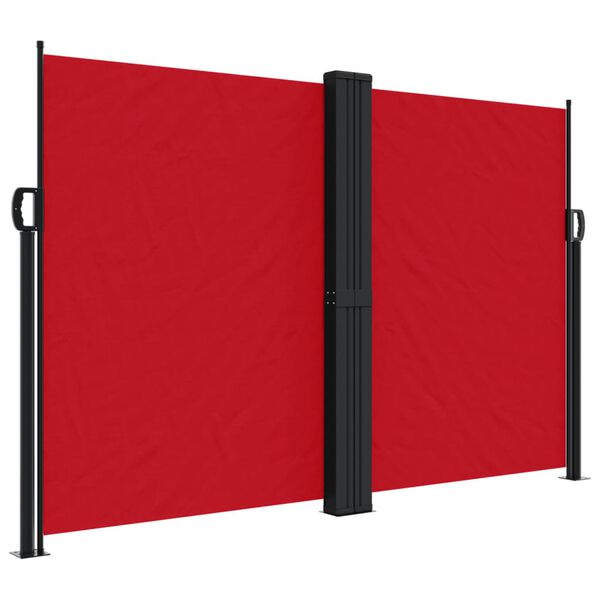 vidaXL Seitenmarkise Ausziehbar Rot 160x1200 cm