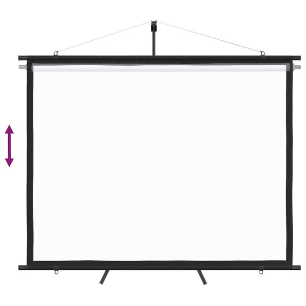vidaXL Beamer-Leinwand mit Stativ 84" 4:3