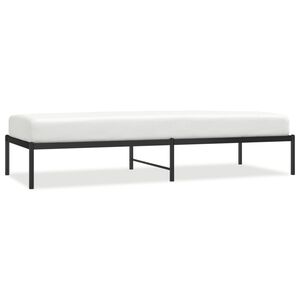 vidaXL Bettgestell Metall Schwarz 80x200 cm
